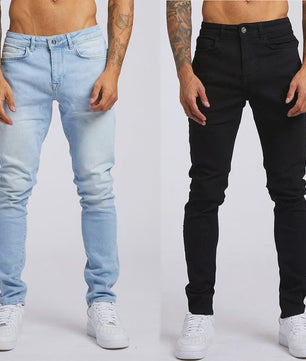 Heren Skinny Jeans met Stretch - Slim Fit Denim Broek voor Streetwear & Casual