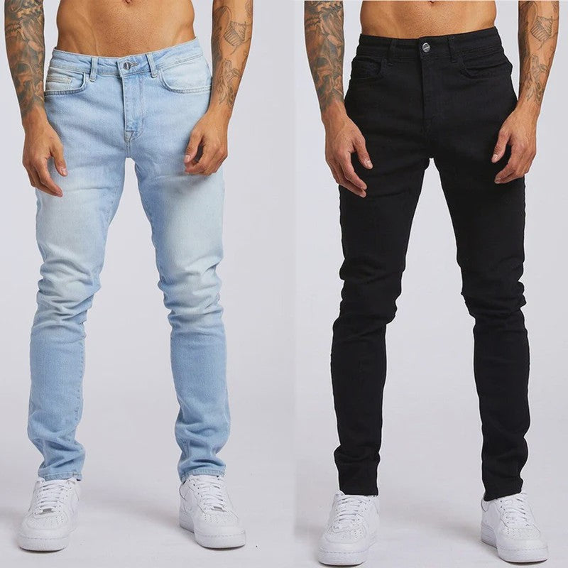 Heren Skinny Jeans met Stretch - Slim Fit Denim Broek voor Streetwear & Casual