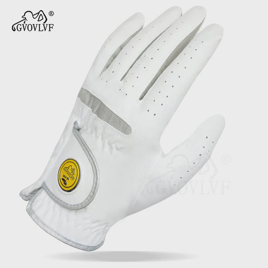 Heren Golfhandschoen: Zacht Microvezel, Ademend & Comfortabel met Magnetische Marker
