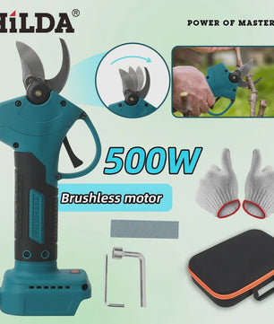 HILDA Accu Snoeischaar - Krachtige Snoeischaar voor Tuin en Fruitbomen (500W, Borstelloze Motor)