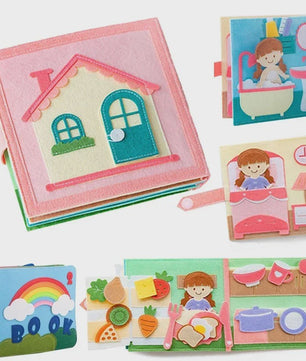 Montessori Busy Book voor Peuters - Interactief Leerboek voor Baby's en Kinderen - Educatief Reisspelletje