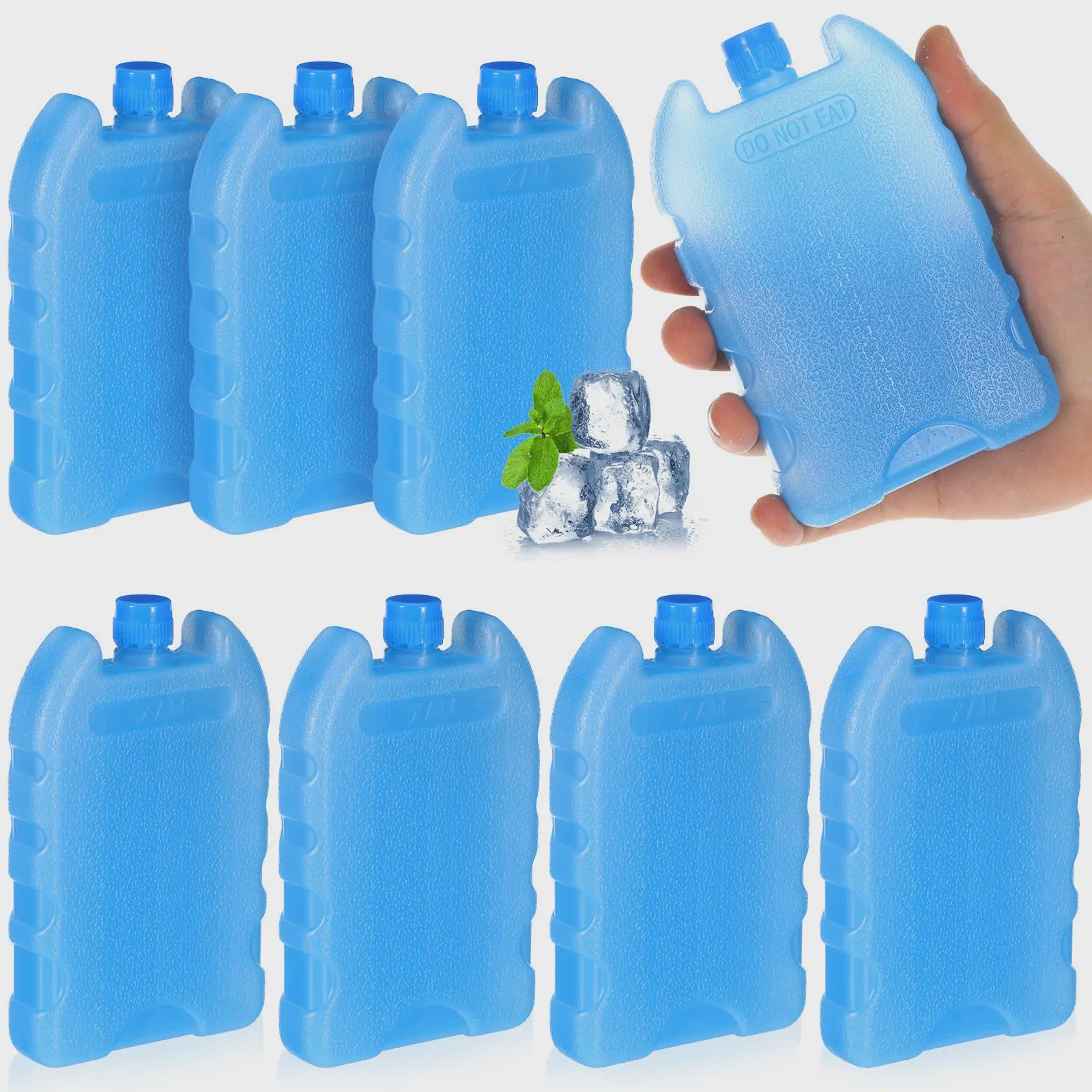 8x Herbruikbare Koelpacks - Flexibel en Duurzaam voor Lunchbox, Koelbox en Meer