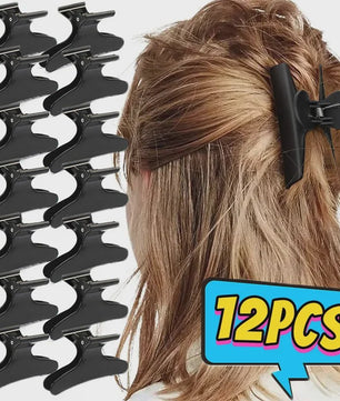Professionele Vlinder Haarclips - Set van 25 Stuks voor Styling en Haarsecties