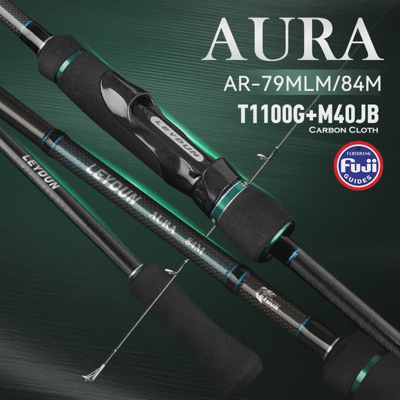 Leydun AURA T1100 Spinning Hengel - FUJI Gidsringen & Carbon Cloth