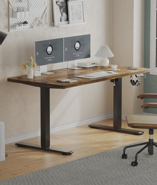 Elektrisch In hoogte Verstelbaar Bureau 120x60 cm met USB-poort - Ergonomisch Thuiswerk Bureau