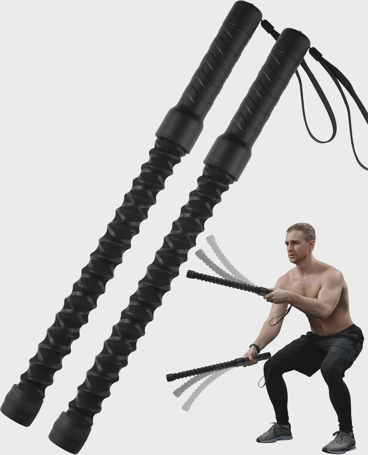 Draadloze Battle Ropes voor Thuisgym - Krachttraining zonder Beperkingen
