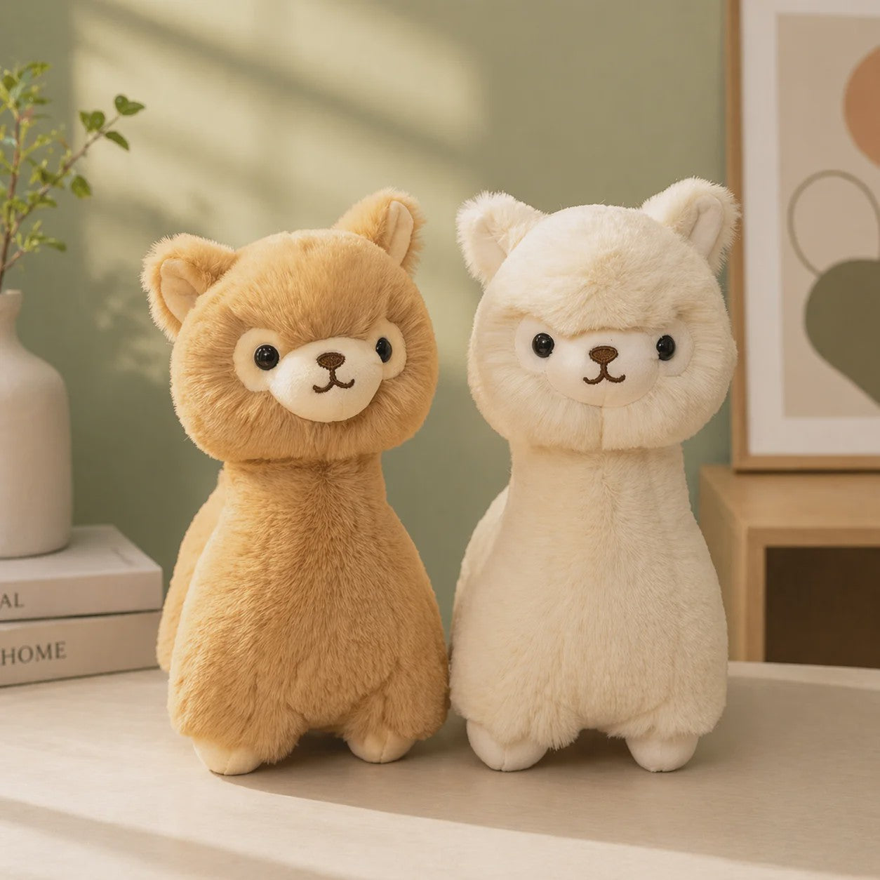 Kawaii Alpaca Pluche Knuffel - Zachte Llama Pluche Dier Speelgoed Pop als Kussen, Cadeau en Kamerdecoratie