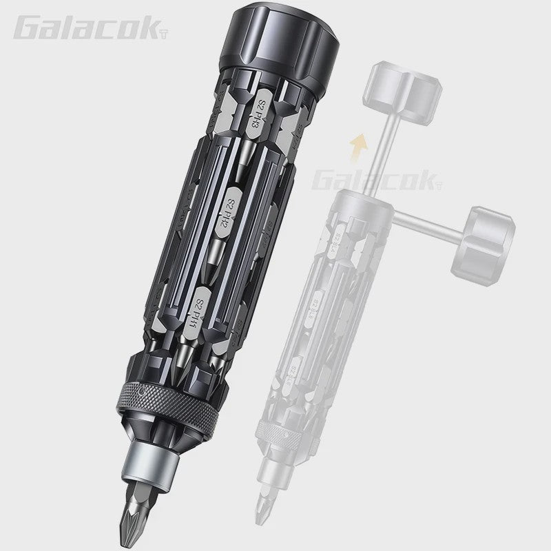 Galacok S1 Multifunctionele Schroevendraaierset - Draagbaar met Magnetische Bits