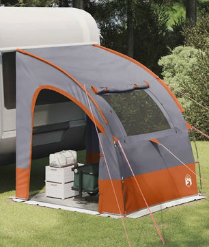 Grijze en Oranje Achterkleptent - 194 x 180 x 210 cm Taffeta