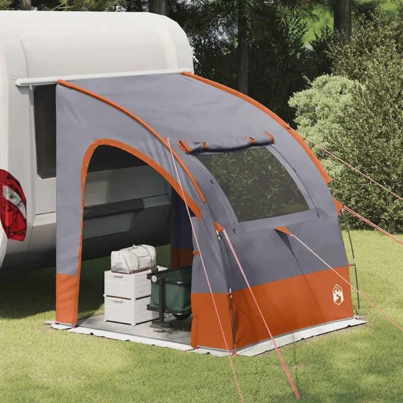 Grijze en Oranje Achterkleptent - 194 x 180 x 210 cm Taffeta