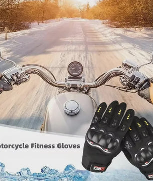 Motorhandschoenen Volledig Vingerbeschermend Ademend voor Motorrijden, Fietsen & Outdoor Sport