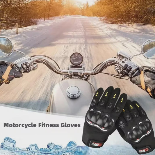Motorhandschoenen Volledig Vingerbeschermend Ademend voor Motorrijden, Fietsen & Outdoor Sport