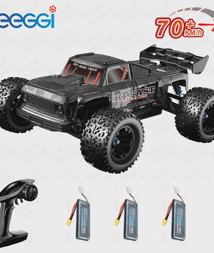 KF16 1:12 RC Monster Truck - 70KM/H Snel, Brushless Motor, 4WD Off-Road Raceauto voor Kinderen