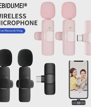 Draadloze Lavalier Microfoon Set (2.4G) voor iPhone & Android - Live Streaming & Opnames