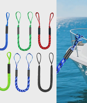 2x Bungee Docking Lijn voor Boten, Kajaks & Jetski's - 1.2m tot 1.65m Uittrekbaar