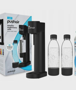 Dafi PushAir Water Carbonator Set met 2x 0.7L Flessen en CO2 Cartridge