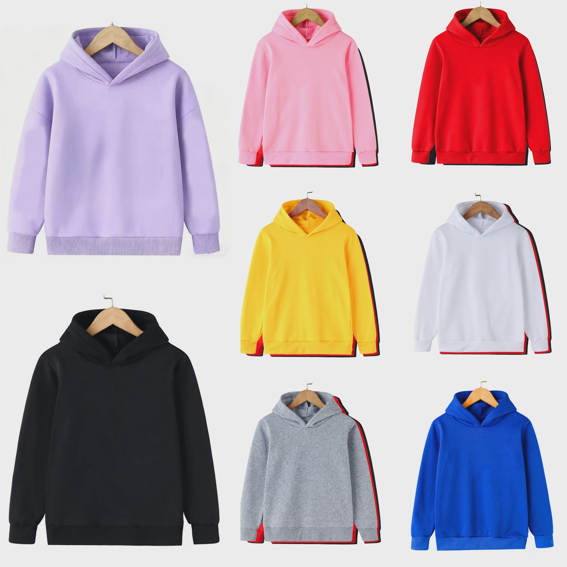 Casual Kinder Hoodie - Effen Kleur - Lente/Herfst Collectie