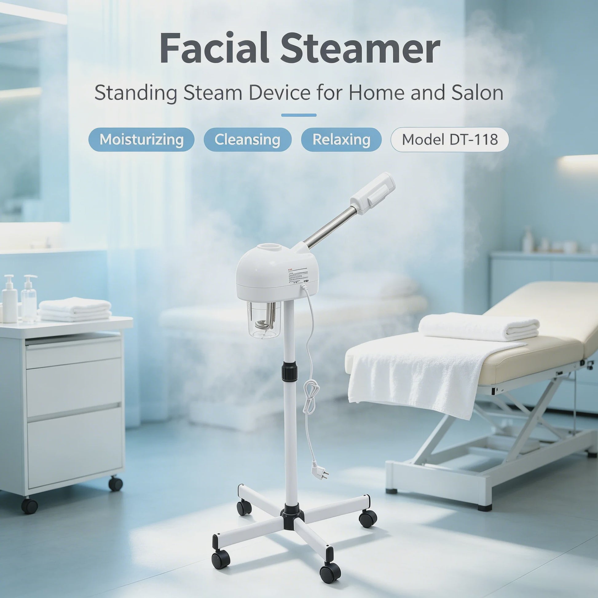 Professionele Gezichtsstoomer met Ozon & 600ml Tank - Salon & Spa Kwaliteit