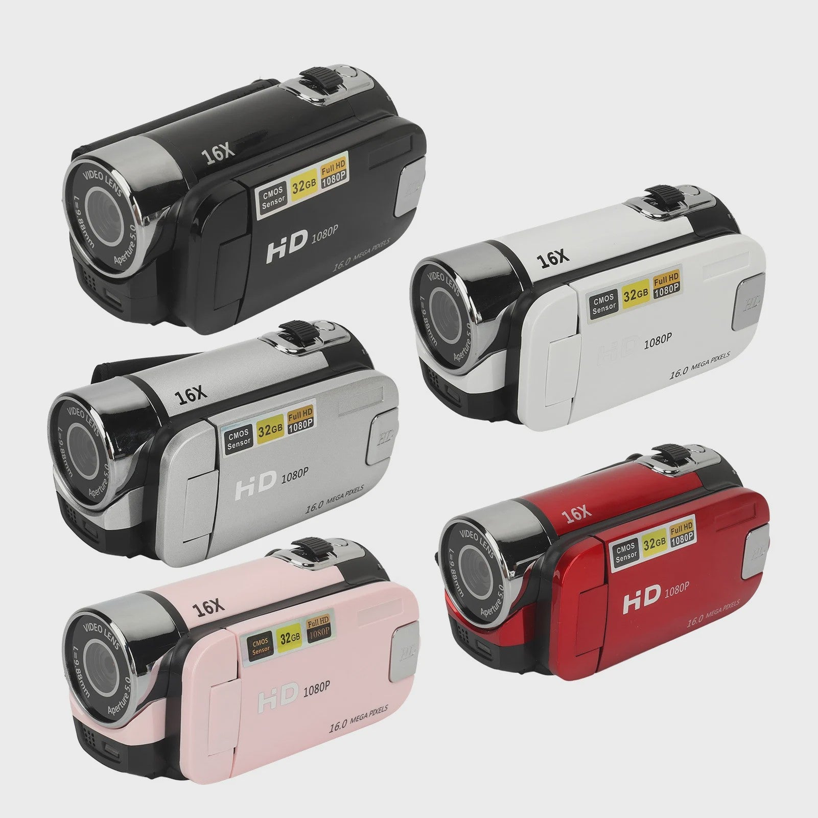 Digitale Camera D90 - 16MP Full HD 1080P, 16x Zoom, Draaibaar Scherm & Vullicht