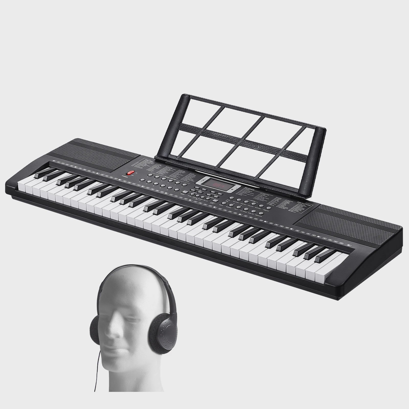 Digitale Keyboard Piano 61 Toetsen - Draagbaar, 200 Tones & 200 Rhythms - Ideaal voor Beginners