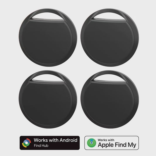 4x Dual Systeem Tracker: Werkt met Apple Find My & Google Find Hub - Slimme Locator