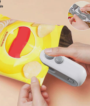 Mini Heat Sealer: Draagbare Plastic Zak Sealer & Snijder met USB Opladen