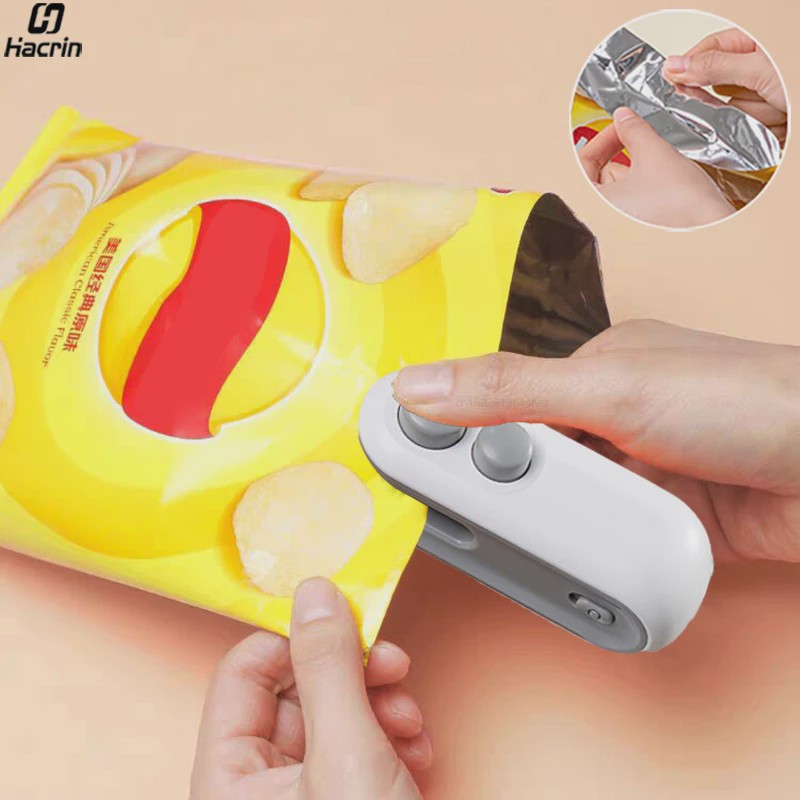 Mini Heat Sealer: Draagbare Plastic Zak Sealer & Snijder met USB Opladen