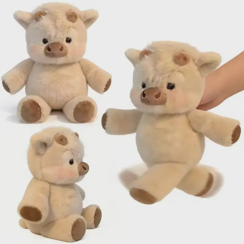 Schattige Schotse Hooglander Pluche Koe - Zachte Knuffel voor Kinderen