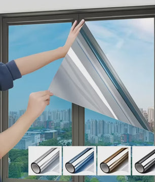 Privacy Raamfolie Spiegel Effect - Zonwerend, Warmte- en UV-bescherming