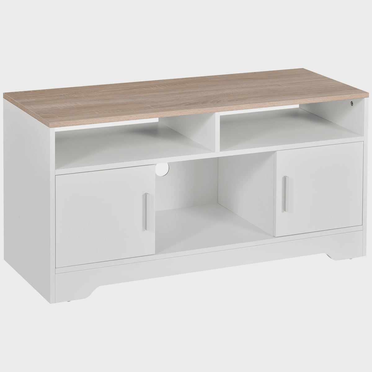 Homcom Tv Cabinet Large Storage Space Open Shelves 105X40X52 cm