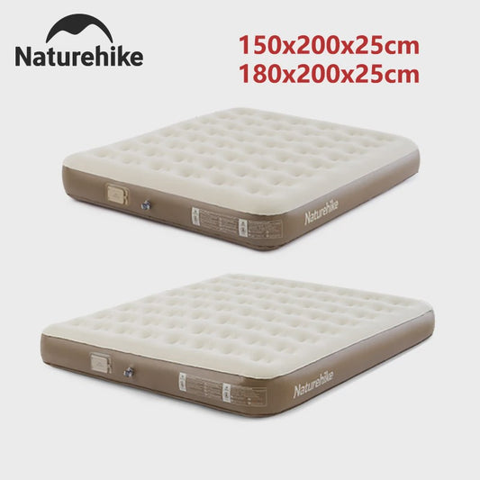 Naturehike 2-3 Persoons Camping Luchtbed met Ingebouwde Pomp - 25cm Dik
