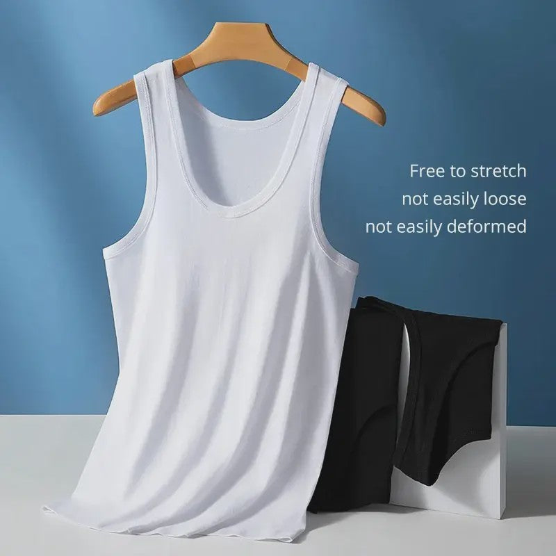 Comfortabel Heren Basic Katoen Tanktop - Slim Fit & Ademend