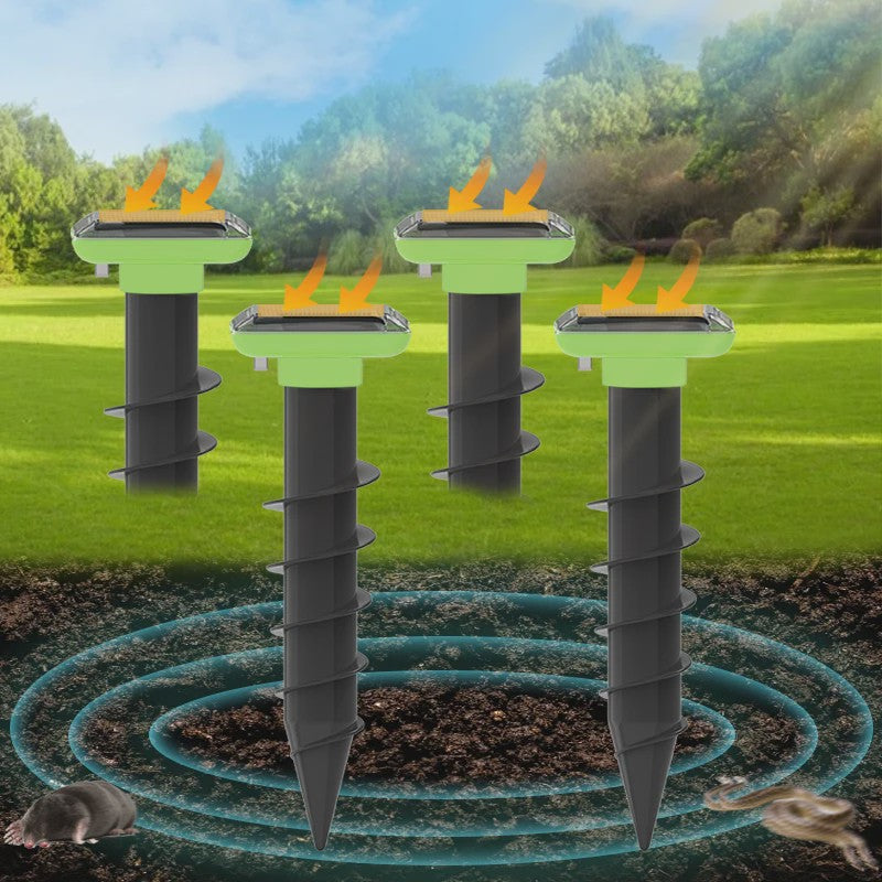 Solar Ongedierteverjager met Ultrasone Pulsen - Waterdicht (IP66) & Solar-Powered