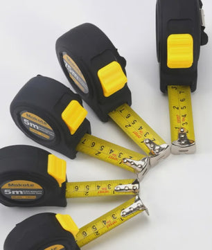 Precisie Rolmaat 3M/5M/7.5M/10M - Slijtvast Rubberized Staal met Intrekbare Band