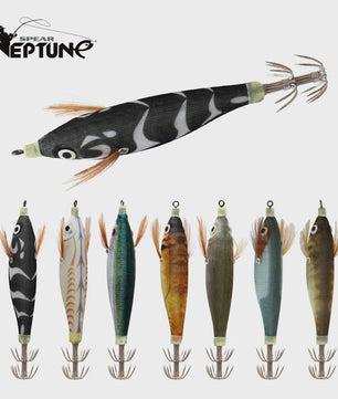 2x Luminous Squid Jigs - Kunst aas voor vis, 10cm, 9g, Kunst Octopus/Garnalen/Inktvis, Hard Bait