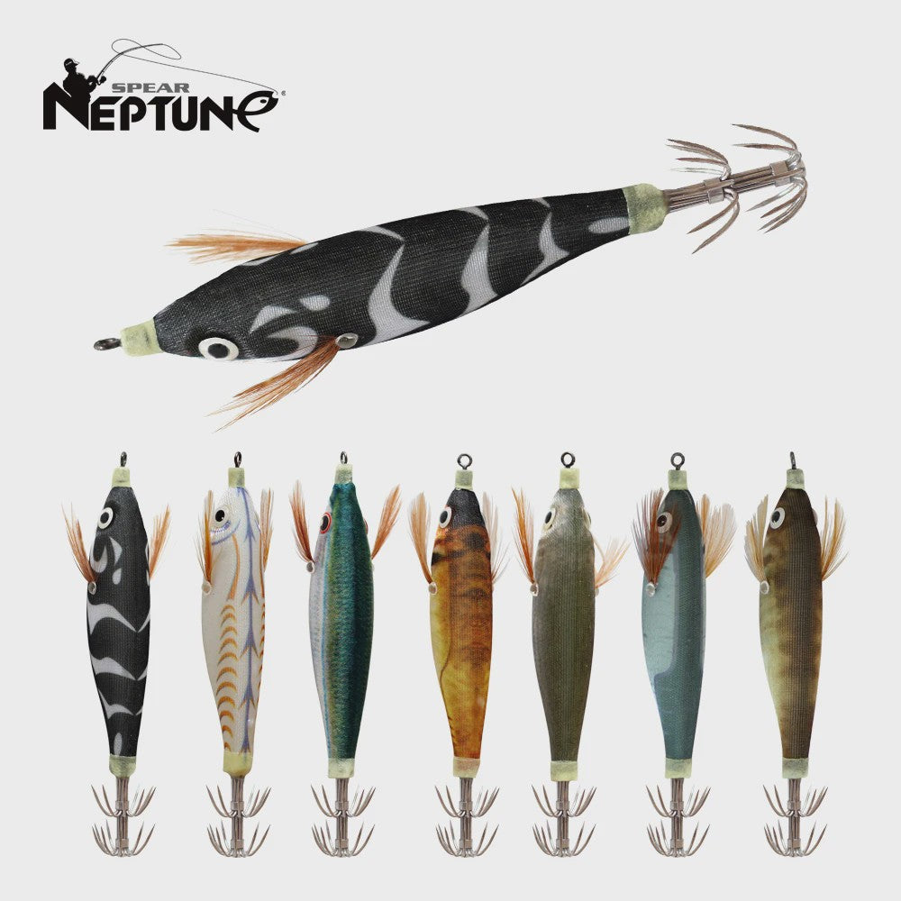 2x Luminous Squid Jigs - Kunst aas voor vis, 10cm, 9g, Kunst Octopus/Garnalen/Inktvis, Hard Bait