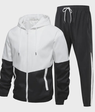 Herentrui Trainingspak met Rits Hoodie en Joggingbroek - 2-delige Set