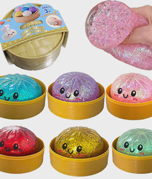Glitter Dumpling Squishy: Zachte Stressbal voor Eindeloos Speelplezier