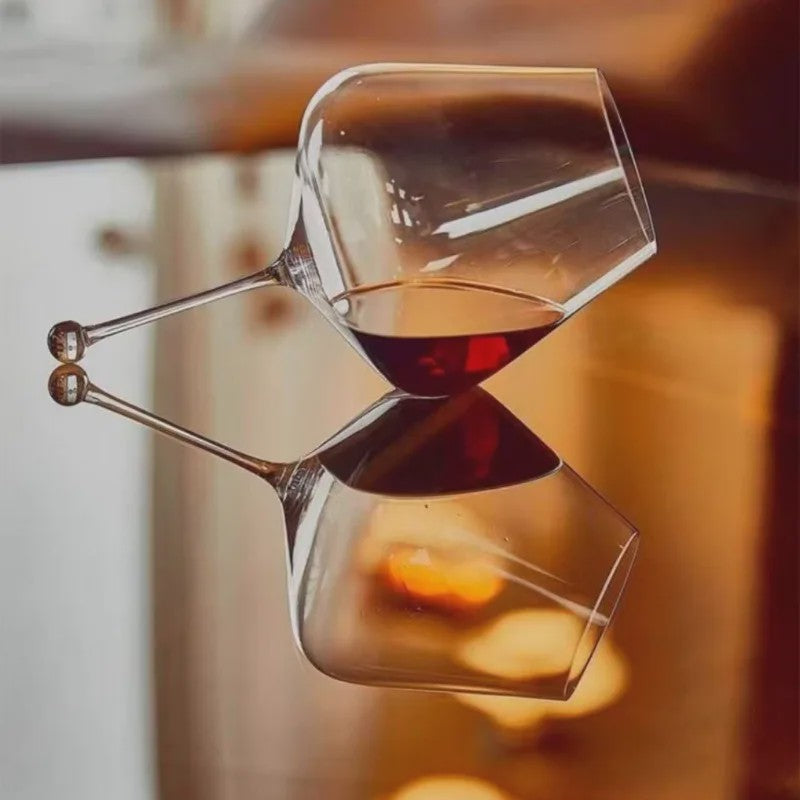 Handgemaakt Luxe Kristallen Wijnglas 960ml - Perfect voor Rode Wijn, Cocktails & Whisky