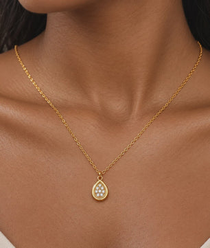 Minimalistische Waterdruppel Hanger Ketting - Roestvrij Staal Sieraden voor Dames