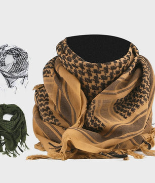Tactische Keffiyeh Shemagh Sjaal - Katoenen Hoofddoek en Nekwarmer