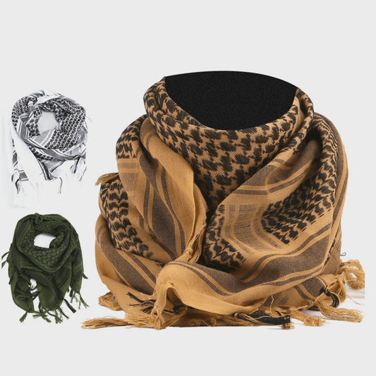 Tactische Keffiyeh Shemagh Sjaal - Katoenen Hoofddoek en Nekwarmer