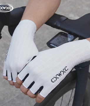 CXWXC Half Finger Fiets Handschoenen - Ademend, Anti-slip & Verlengde Polssteun voor Heren & Dames