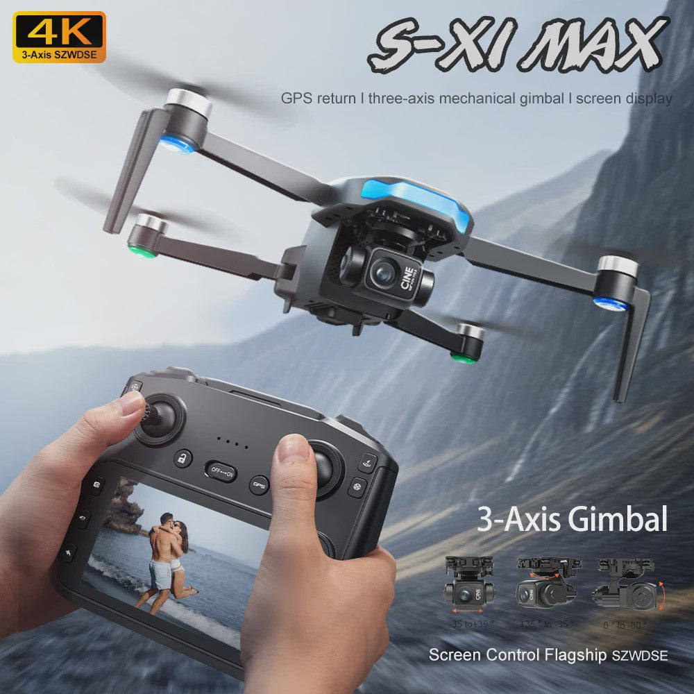 S-X1 MAX Professionele Drone met 4K Camera, 3-Assige Gimbal en GPS