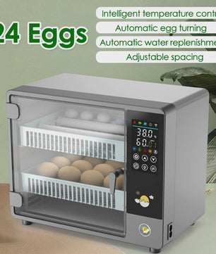 Automatische Incubator voor 24 Eieren met Temperatuurcontrole en Keerfunctie