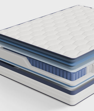 Pocketvering Matras 25cm - 7 Zones, Orthopedische Ondersteuning & Diatomeeënaarde
