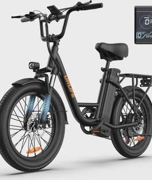 Urlife E20 Elektrische Fatbike - 20 Inch Wielen, 48V 13Ah Accu, 80KM Actieradius