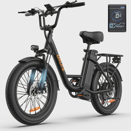 Urlife E20 Elektrische Fatbike - 20 Inch Wielen, 48V 13Ah Accu, 80KM Actieradius