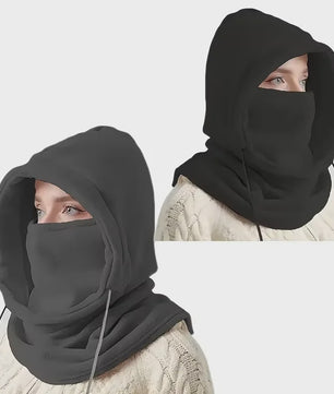 Unisex Winter Balaclava Met Capuchon - Winddicht Masker met Trekkoord voor Koude Weer