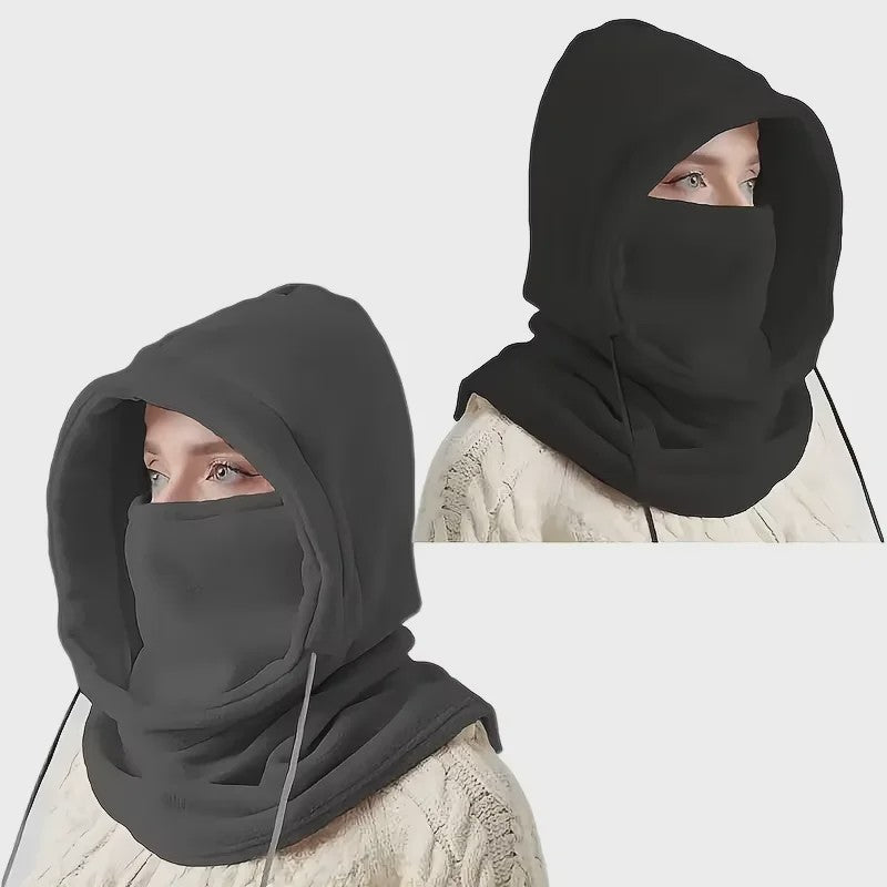 Unisex Winter Balaclava Met Capuchon - Winddicht Masker met Trekkoord voor Koude Weer